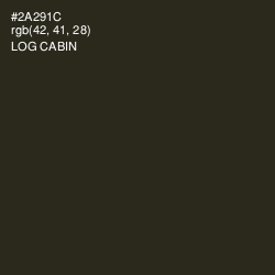 #2A291C - Log Cabin Color Image